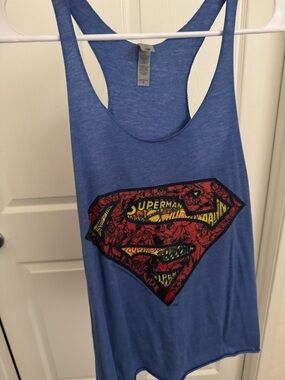 Next Level Apparel Light Blue Women's Tank with Graphic Detail